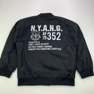 Boys Xuan YiEr, black lightweight jacket / coat, pilling on cuffs, FUC, size 6,  