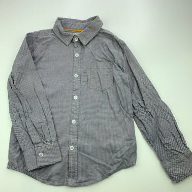 Boys Pumpkin Patch, cotton long sleeve shirt, collar buttons missing, GUC, size 6,  