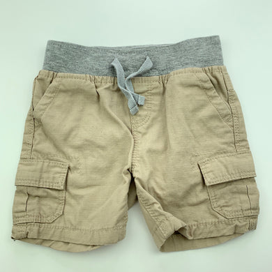 Boys Dymples, cotton cargo shorts, elasticated, EUC, size 000,  