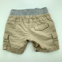 Load image into Gallery viewer, Boys Dymples, cotton cargo shorts, elasticated, EUC, size 000,  
