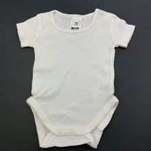 Load image into Gallery viewer, unisex Kids &amp; Co, white cotton bodysuit / romper, GUC, size 000,  