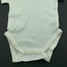 Load image into Gallery viewer, unisex Kids &amp; Co, white cotton bodysuit / romper, GUC, size 000,  