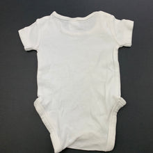 Load image into Gallery viewer, unisex Kids &amp; Co, white cotton bodysuit / romper, GUC, size 000,  