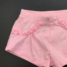 Load image into Gallery viewer, Girls Tiny Little Wonders, pink cotton shorts, elasticated, EUC, size 0000,  