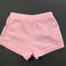 Load image into Gallery viewer, Girls Tiny Little Wonders, pink cotton shorts, elasticated, EUC, size 0000,  