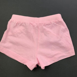 Girls Tiny Little Wonders, pink cotton shorts, elasticated, EUC, size 0000,  