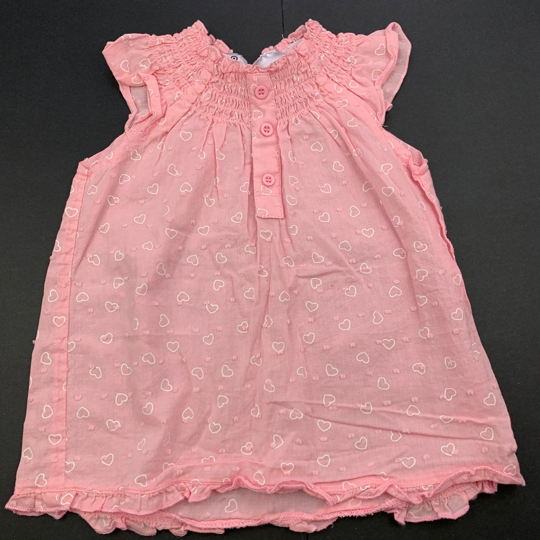 Girls Target, pink lightweight cotton top, GUC, size 1,  