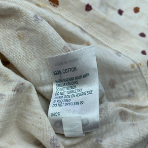Girls Anko, oatmeal cotton 3/4 sleeve top, GUC, size 1,  