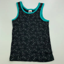 Load image into Gallery viewer, Boys Neon, cotton pyjama singlet top, skateboards, GUC, size 4-6,  