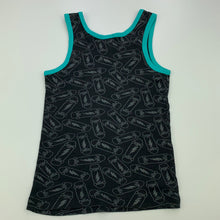 Load image into Gallery viewer, Boys Neon, cotton pyjama singlet top, skateboards, GUC, size 4-6,  