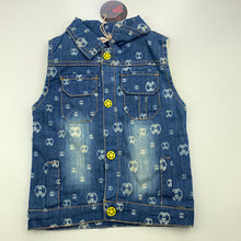 Load image into Gallery viewer, Boys DaYi Kids, fleece lined lightweight denim vest / jacket, NEW, size 2-3,  