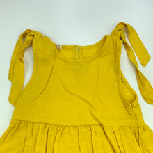 Load image into Gallery viewer, Girls qiaopiwu, yellow lightweight summer top, L: 48cm, GUC, size 6-7,  