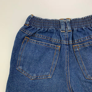Boys DON, blue denim shorts, elasticated, W: 54cm approx, GUC, size 4-6,  