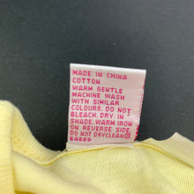 Load image into Gallery viewer, Girls H&amp;T, yellow cotton long sleeve top, butterfly, FUC, size 000,  