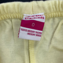 Load image into Gallery viewer, Girls H&amp;T, yellow cotton pants, elasticated, FUC, size 0,  