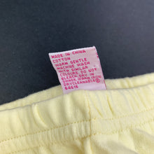 Load image into Gallery viewer, Girls H&amp;T, yellow cotton pants, elasticated, FUC, size 0,  