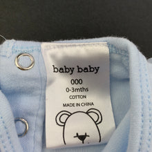 Load image into Gallery viewer, Boys Baby Baby, blue cotton singlet / tank top, GUC, size 000,  