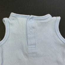 Load image into Gallery viewer, Boys Baby Baby, blue cotton singlet / tank top, GUC, size 000,  