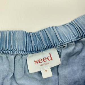Girls Seed, lightweight lyocell skirt, elasticated, L: 33cm, FUC, size 9,  
