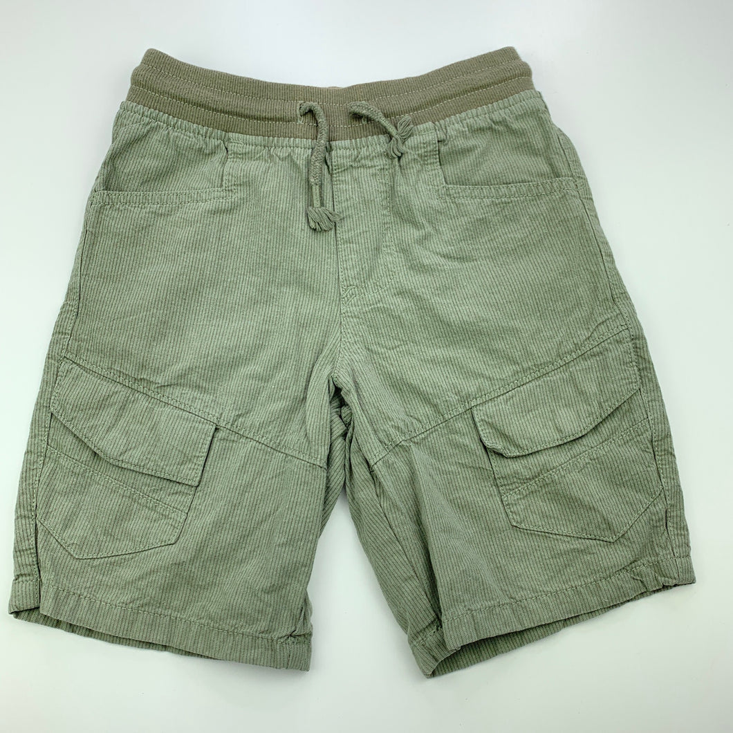Boys Target, khaki cotton shorts, elasticated, EUC, size 7,  