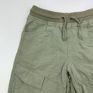 Boys Target, khaki cotton shorts, elasticated, EUC, size 7,  