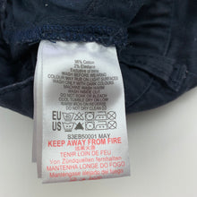 Load image into Gallery viewer, Boys Pumpkin Patch, navy stretch cotton cargo shorts, adjustable, GUC, size 000,  