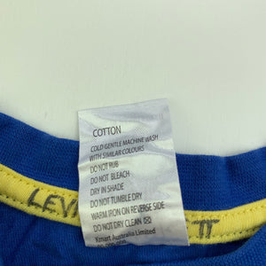 Boys Tiny Little Wonders, blue cotton singlet / tank top, GUC, size 00,  