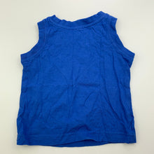 Load image into Gallery viewer, Boys Tiny Little Wonders, blue cotton singlet / tank top, GUC, size 00,  