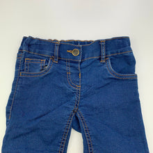 Load image into Gallery viewer, Girls H&amp;T, lightweight stretch denim jeans, adjustable, Inside leg: 33cm, GUC, size 2,  