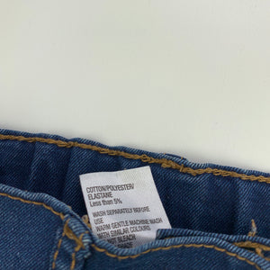 Girls H&T, lightweight stretch denim jeans, adjustable, Inside leg: 33cm, GUC, size 2,  