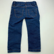 Load image into Gallery viewer, Girls H&amp;T, lightweight stretch denim jeans, adjustable, Inside leg: 33cm, GUC, size 2,  