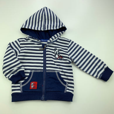 Boys CHIRAKAWA, lightweight zip up hooded top, wash fade, FUC, size 3 months,  