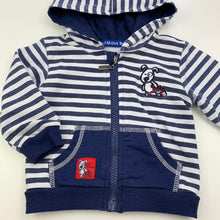 Load image into Gallery viewer, Boys CHIRAKAWA, lightweight zip up hooded top, wash fade, FUC, size 3 months,  