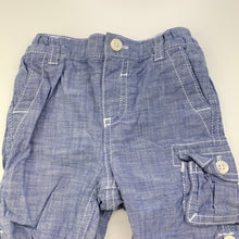 Load image into Gallery viewer, Boys Jasper Conran, cotton lined cargo pants, elasticated, EUC, size 00,  