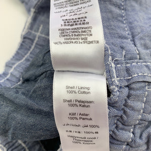 Boys Jasper Conran, cotton lined cargo pants, elasticated, EUC, size 00,  