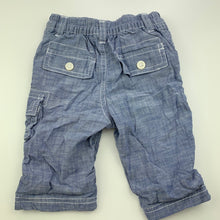 Load image into Gallery viewer, Boys Jasper Conran, cotton lined cargo pants, elasticated, EUC, size 00,  
