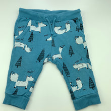 Load image into Gallery viewer, Boys H&amp;M, fleece lined cotton pants, elasticated, mark on back, FUC, size 00,  