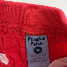 Load image into Gallery viewer, Girls Pumpkin Patch, lightweight cotton pants / bottoms, elasticated, FUC, size 0000,  