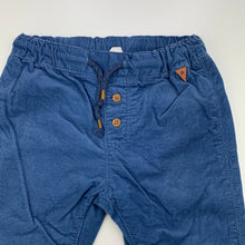 Load image into Gallery viewer, Boys H&amp;M, lined corduroy cotton pants, adjustable, EUC, size 0,  