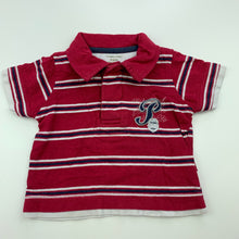 Load image into Gallery viewer, Boys Pumpkin Patch, striped cotton polo shirt top, FUC, size 000,  