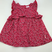 Load image into Gallery viewer, Girls Sprout, floral cotton casual dress, EUC, size 00, L: 37cm