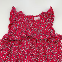 Load image into Gallery viewer, Girls Sprout, floral cotton casual dress, EUC, size 00, L: 37cm