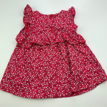 Load image into Gallery viewer, Girls Sprout, floral cotton casual dress, EUC, size 00, L: 37cm