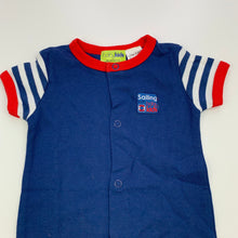 Load image into Gallery viewer, Boys Babykids, soft cotton romper, sailing, EUC, size 0000,  