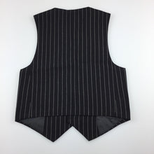 Load image into Gallery viewer, Boys Denis Tang Fashion, black pin stripe formal / wedding vest, EUC, size 00