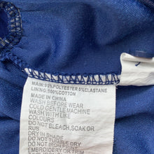 Load image into Gallery viewer, Girls Origami, blue velvet long sleeve party dress, EUC, size 0, L: 40cm