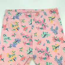 Load image into Gallery viewer, Girls Target, pink floral stretchy leggings / bottoms, EUC, size 00,  