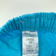 Load image into Gallery viewer, Boys Tiny Little Wonders, blue lightweight shorts, elasticated, EUC, size 00,  