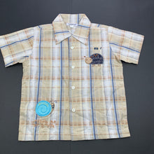 Load image into Gallery viewer, Boys Fred &amp; Bernard, checked lightweight short sleeve shirt, EUC, size 3,  