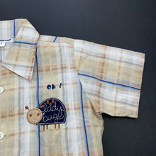 Load image into Gallery viewer, Boys Fred &amp; Bernard, checked lightweight short sleeve shirt, EUC, size 3,  